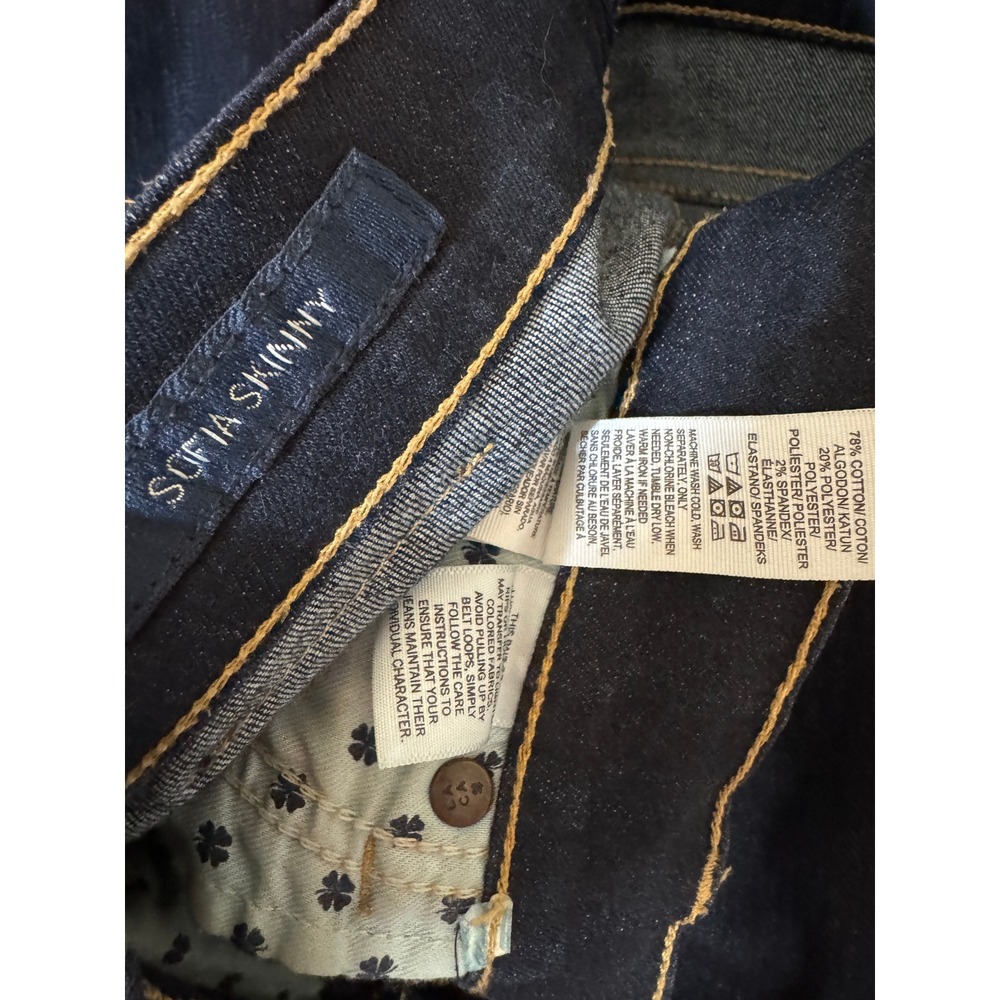 Lucky‎ Brand Sofia Skinny Jeans 6 28 Dark Indigo Stretch Classic Slim - Picture 5 of 6